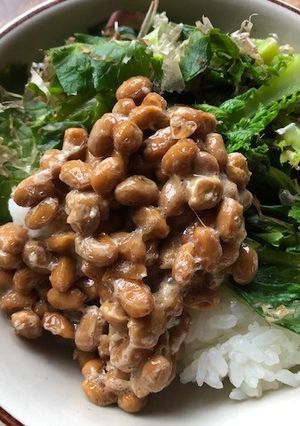 納豆と大根の葉っぱのご飯-レシピのメイン写真