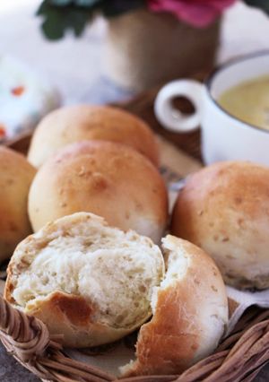 30分で完成！？不思議パンの豆乳ゴマパン-レシピのメイン写真