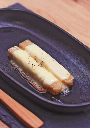 玄米スティックの鉄板ハニーチーズ-レシピのメイン写真
