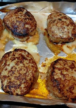 ハンバーグ　オーブン併用で一度に仕上げ✨-レシピのメイン写真