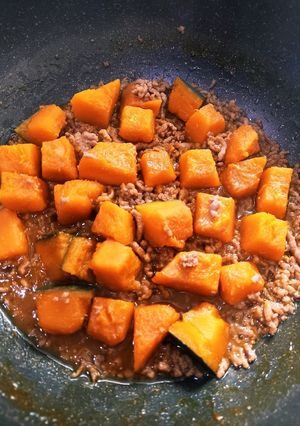 かぼちゃのそぼろ煮-レシピのメイン写真
