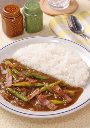 本みりんでまろやかアスパラベーコンカレー-レシピのメイン写真
