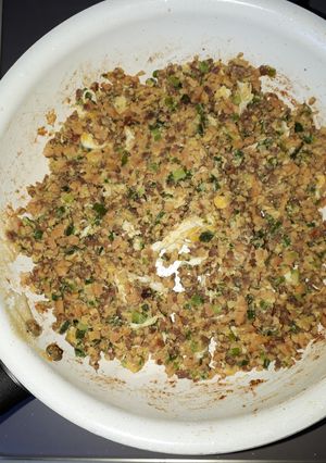 ひきわり納豆と肉の炒め物-レシピのメイン写真