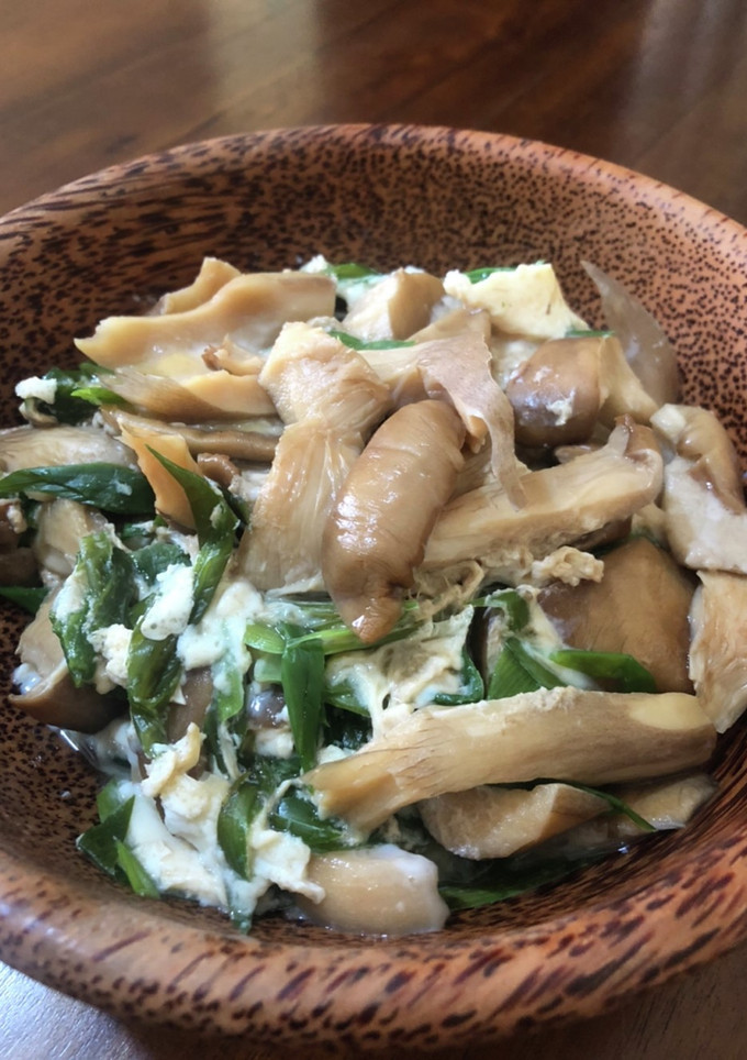 平茸と長ネギの卵とじ丼-レシピのメイン写真