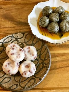 甘酒だんご①-レシピのメイン写真