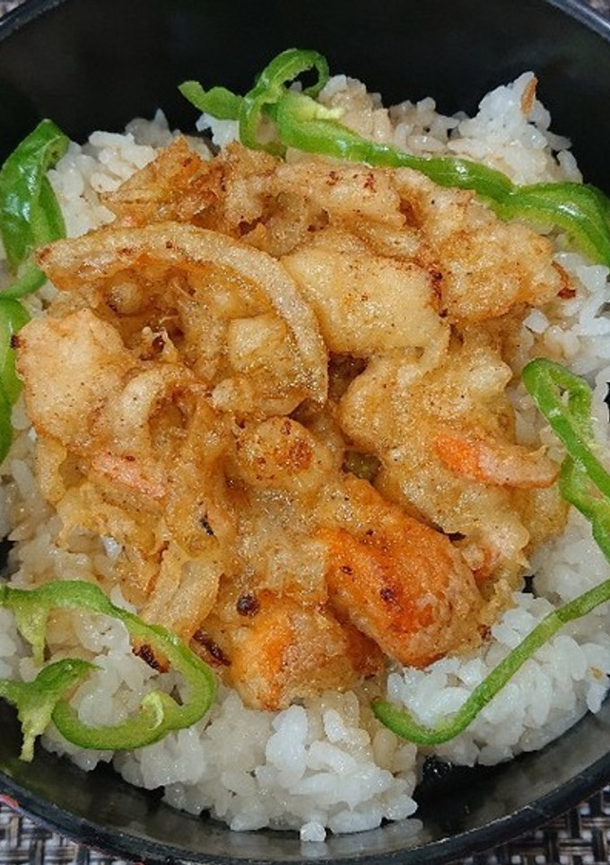 ホタテと野菜のかき揚げ丼-レシピのメイン写真