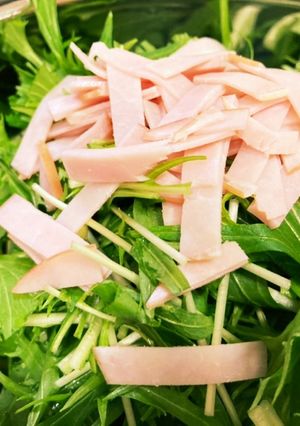 こども大好き。水菜の簡単サラダ-レシピのメイン写真