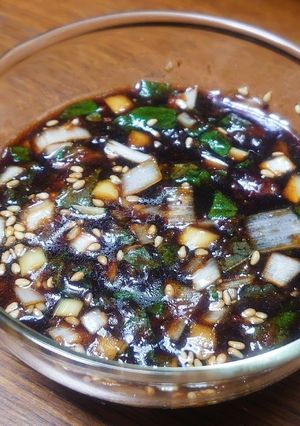 具沢山の香味中華タレ(チヂミ、餃子等に)-レシピのメイン写真
