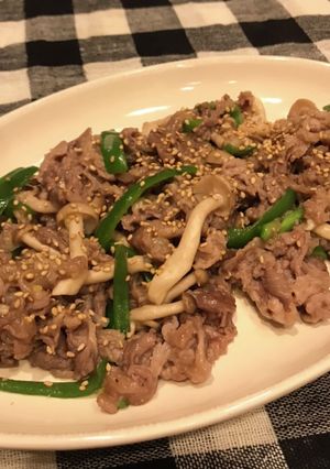 簡単　牛こま肉とピーマンのソース炒め-レシピのメイン写真