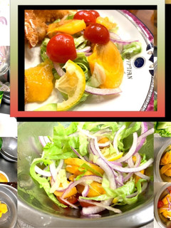 柿をサラダに入れてみました♡-レシピのメイン写真