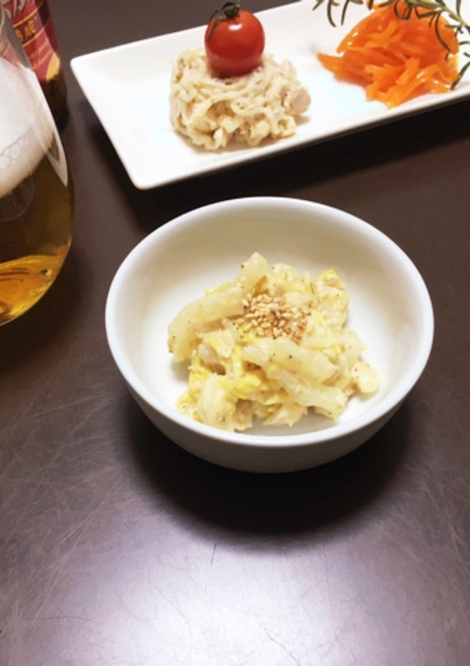 作り置きで絶品！白菜の胡麻マヨネーズ和え-レシピのメイン写真