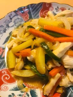 鶏肉の五目野菜炒めオイスターソース風味-レシピのメイン写真