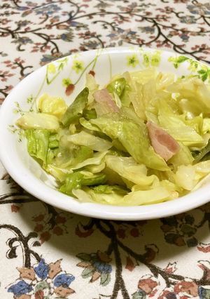 キャベツ・ベーコン・セロリ味噌ドレサラダ-レシピのメイン写真