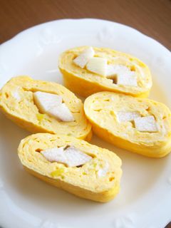 シャキシャキ長芋入り!だし巻き卵♪-レシピのメイン写真