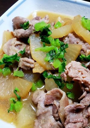 甘辛豚肉とトロッと柔らか冬大根の煮物☆-レシピのメイン写真