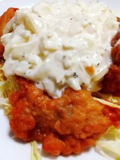 市販の唐揚げにひと手間かけて!チキン南蛮-レシピのメイン写真