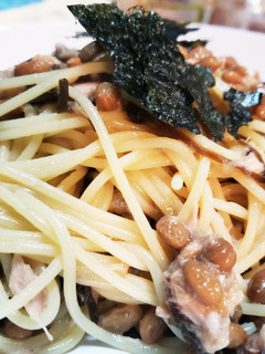 包丁いらず、簡単納豆シーチキンパスタ-レシピのメイン写真