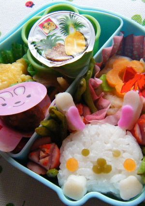 ウサギさん弁当（アニマルキャラ弁）-レシピのメイン写真