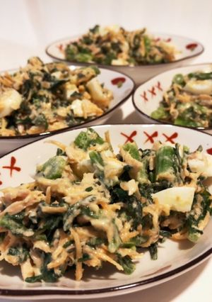 春菊とツナの胡麻マヨサラダ-レシピのメイン写真