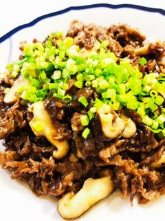 生姜香る☆牛と椎茸のオイスター炒め-レシピのメイン写真
