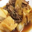 ネギをもりもり食べる肉豆腐
