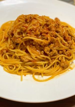 豚ひき肉のラグーパスタ-レシピのメイン写真