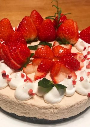 苺とホワイトチョコのムースケーキ-レシピのメイン写真