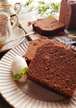混ぜるだけチョコパウンドケーキ-レシピのメイン写真