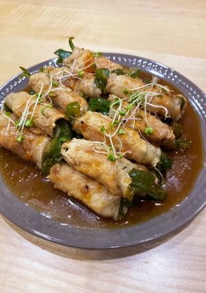 味付けは焼肉のタレだけ！簡単野菜肉巻き-レシピのメイン写真