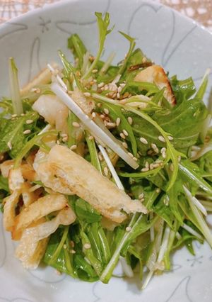 ☆水菜と大根の塩昆布わさび醤油サラダ☆-レシピのメイン写真