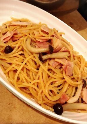 しめじとベーコンの和風パスタ-レシピのメイン写真