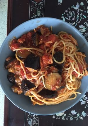 ナストマトパスタ-レシピのメイン写真