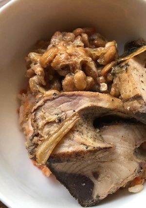 納豆とカツオの生姜煮の丼-レシピのメイン写真