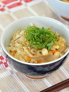 大豆とちりめんじゃこの炊き込みご飯-レシピのメイン写真