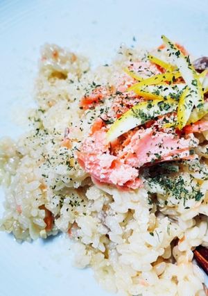 スモークサーモンのリゾット-レシピのメイン写真