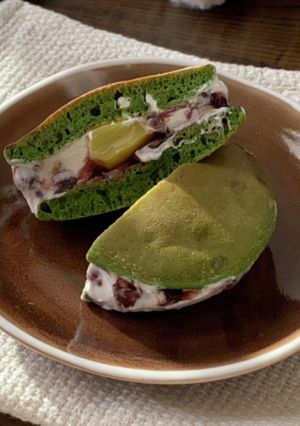 濃い抹茶のどら焼き-レシピのメイン写真