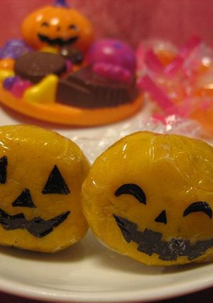 簡単ハロウィンカボチャ（キャラ弁おかず）-レシピのメイン写真