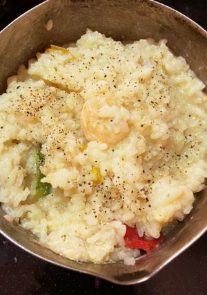 生米から！えびの豆乳チーズリゾット-レシピのメイン写真