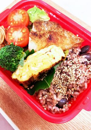 ヘルシー弁当☆豆豆玄米ごはんで。-レシピのメイン写真