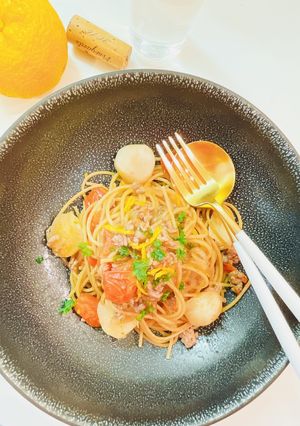 ゆず香る＊もち豚と子かぶの冬パスタ-レシピのメイン写真