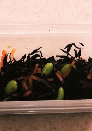 水戻しなし、保存容器でひじきの煮物-レシピのメイン写真
