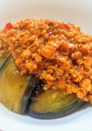 栄養満点で美味しくヘルシーな 茄子味噌丼-レシピのメイン写真