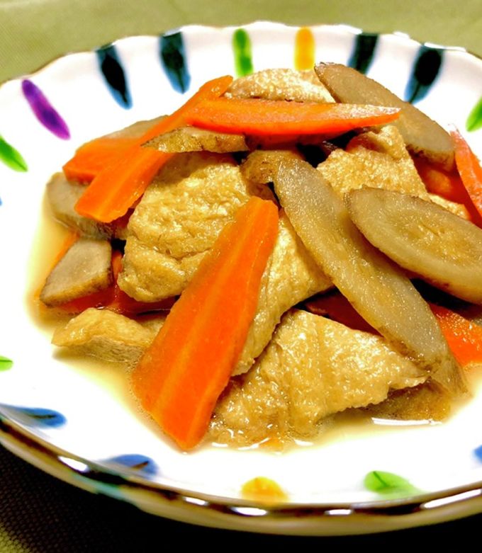 ホッ♪油揚げと牛蒡と人参の煮物・旨煮 by お料理ニャロメ