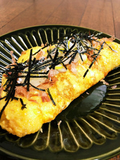 納豆たくあんオムレツ-レシピのメイン写真