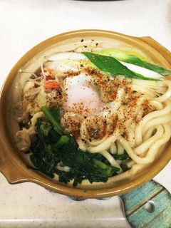 熱々!あさり入り煮込みうどん-レシピのメイン写真