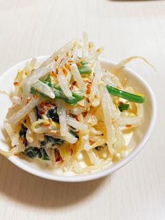 ほうれん草ともやしの胡麻マヨサラダ-レシピのメイン写真