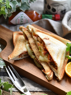 逆ピザトースト☆ホットサンドピザ-レシピのメイン写真