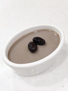 ✿ラム香る✿ 黒豆の煮汁で黒豆プリン-レシピのメイン写真