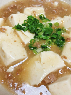 簡単!生姜であったかとろとろ ひき肉豆腐-レシピのメイン写真