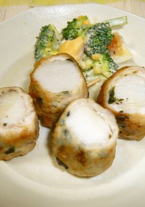 砂里芋の梅しそ肉巻き-レシピのメイン写真